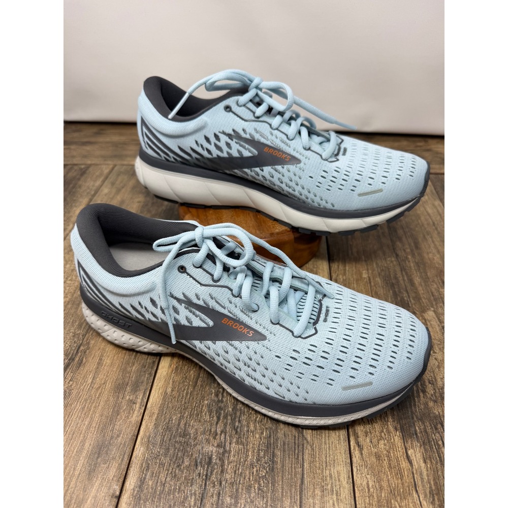 Brooks Ghost 13 Womens Running Shoes Light Blue Grey 1203381B435 Size 10